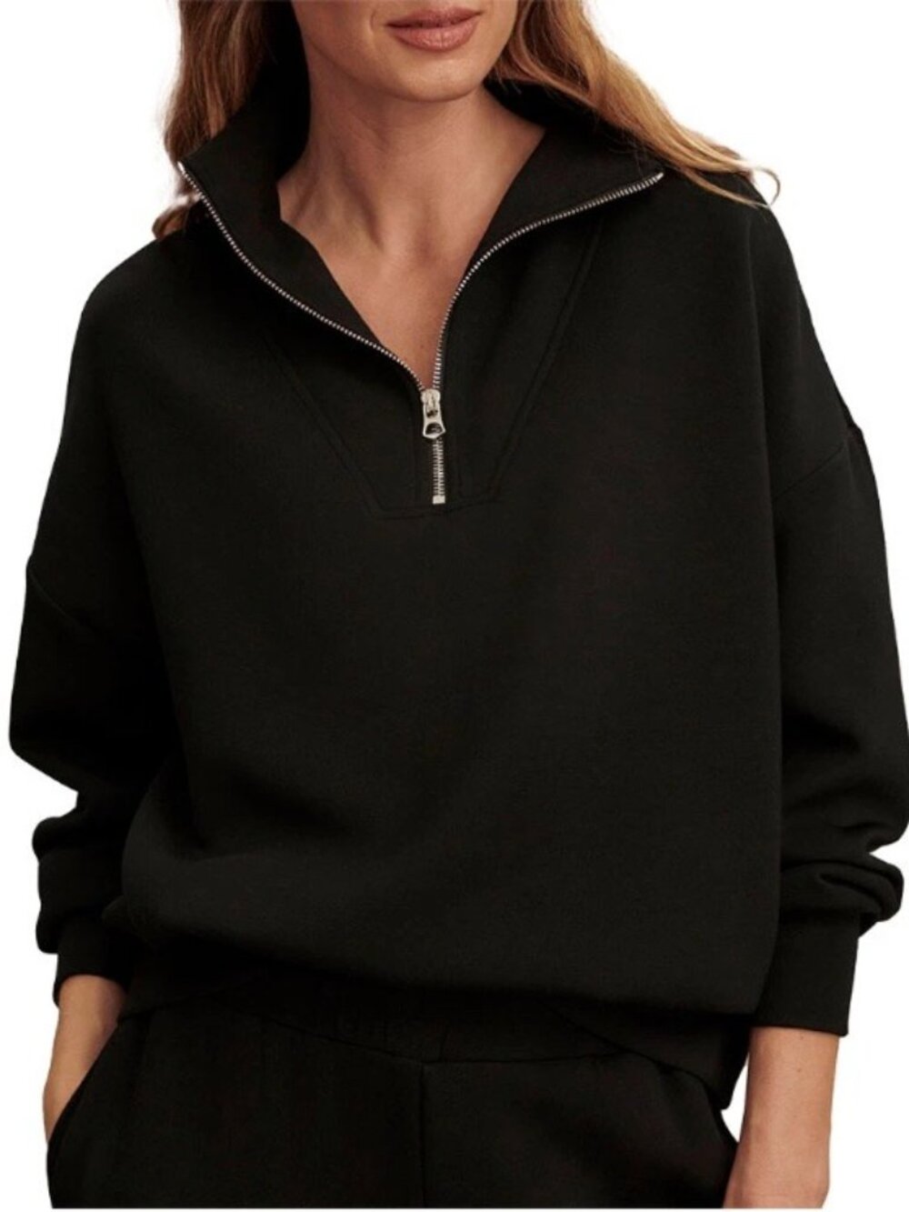 Varley, Hawley Half Zip Sweat, Size: Small